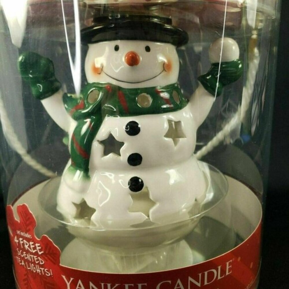 Yankee Candle Sparkling‎ Cinnamon Tea Light Holder Luminary Embossed Pierced New